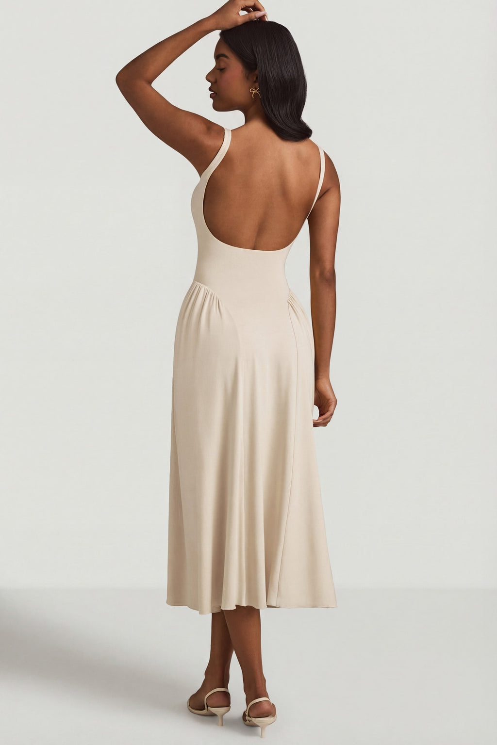 Modal A-Line Midaxi Dress in Ivory