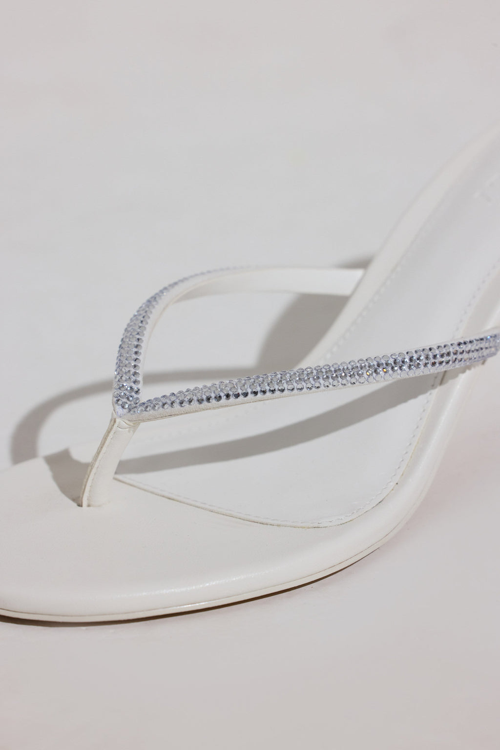 Heeled Sandal  in White