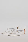 Heeled Sandal  in White