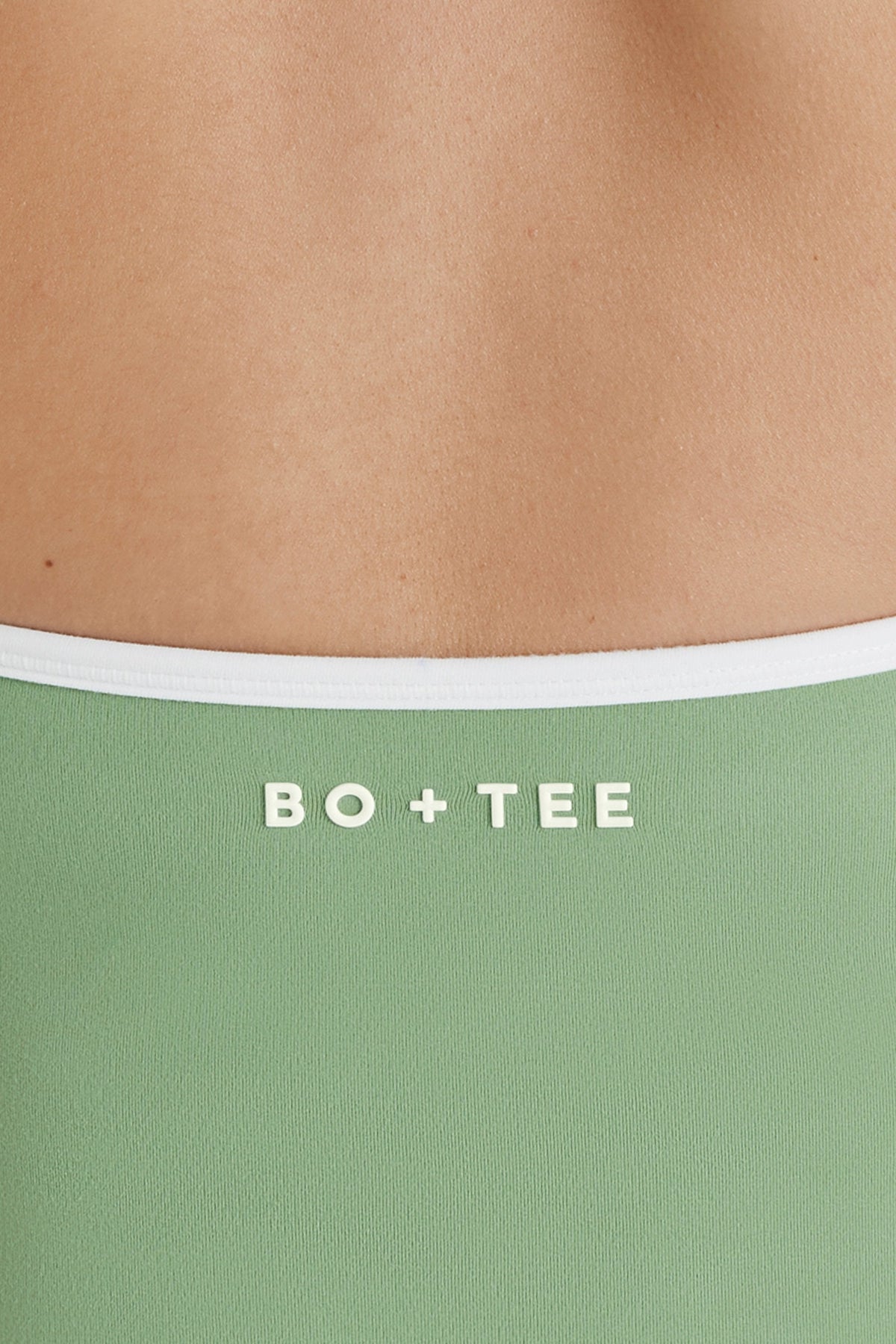 Soft Active V-Neck Halterneck Top in Green