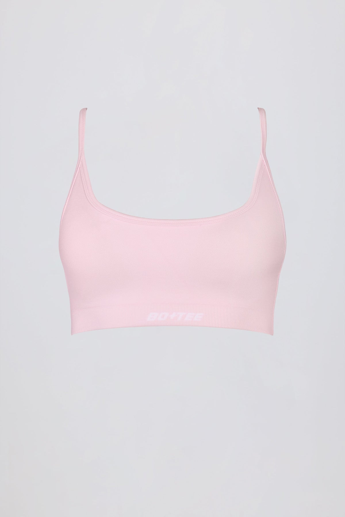 Super Sculpt Seamless Backless Sports Bra in Powder Pink