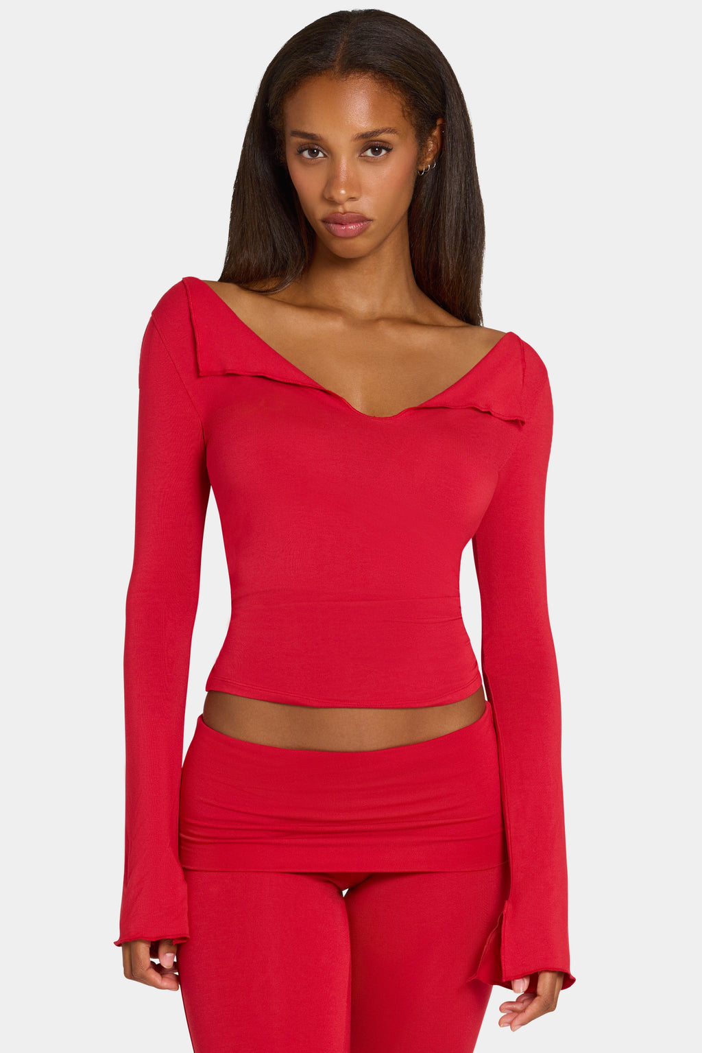 ButterCloud™ Long-Sleeve Top in Chilli