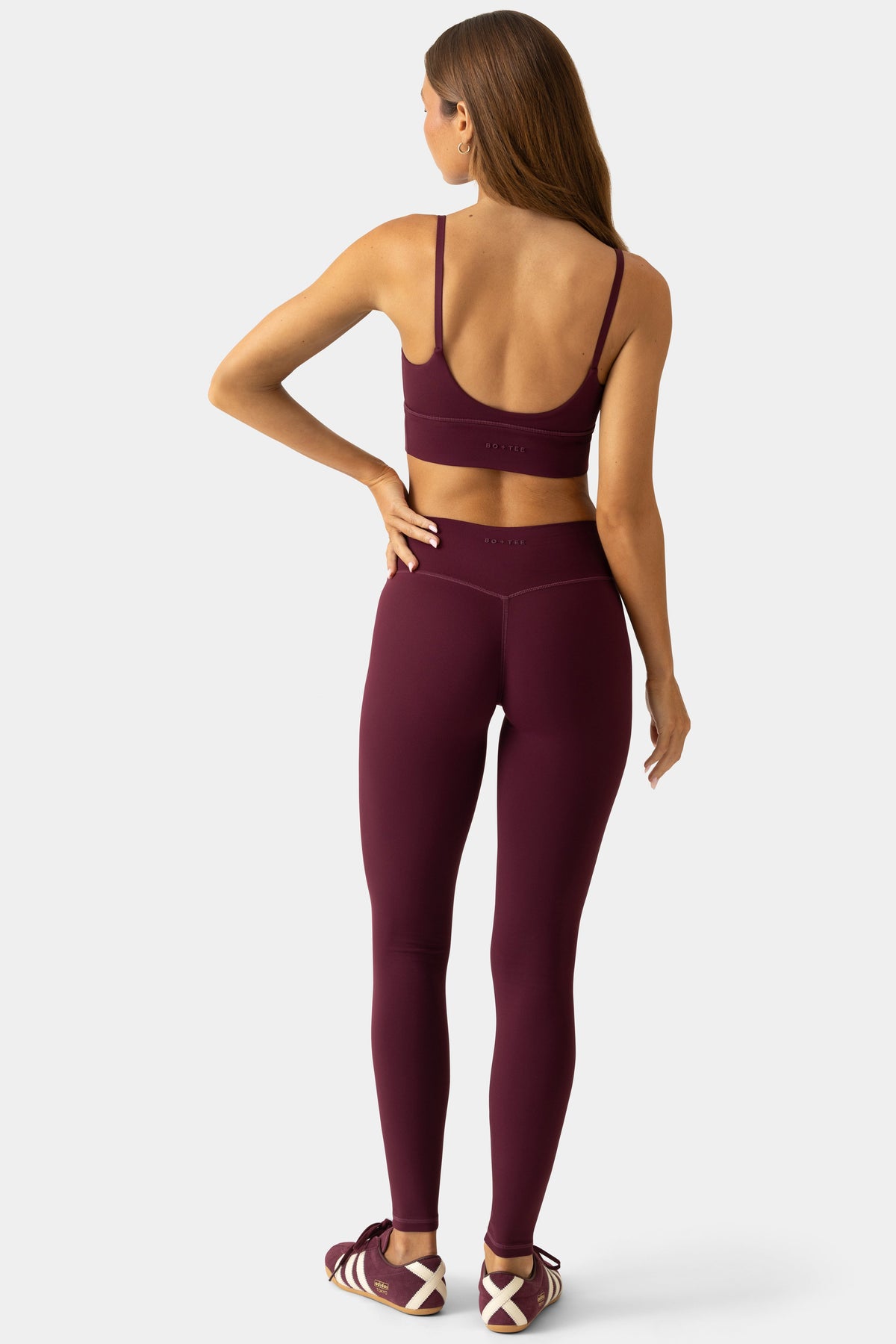 Soft Active Full-Length Leggings in Plum