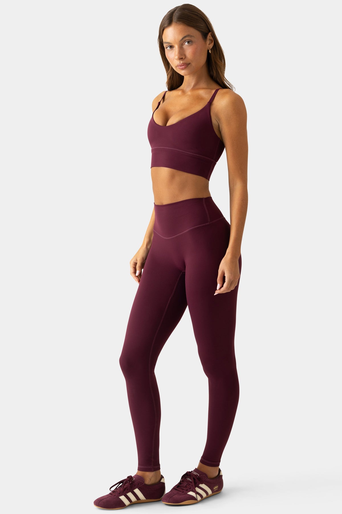 Soft Active Full-Length Leggings in Plum