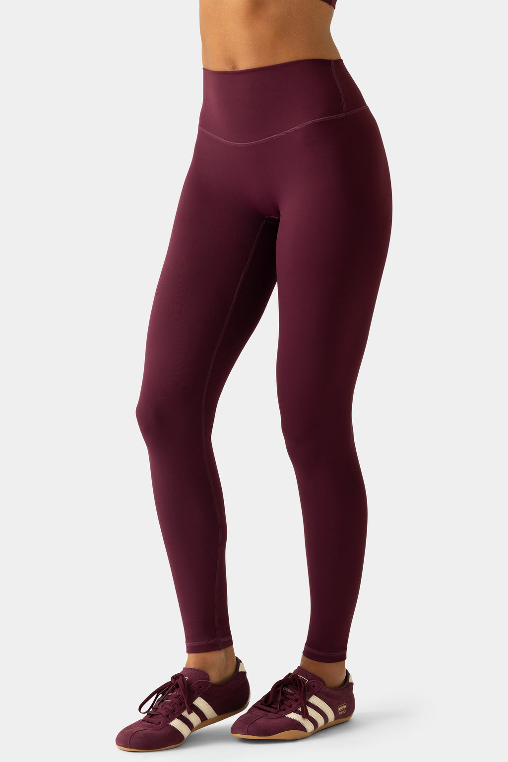Soft Active Full-Length Leggings in Plum