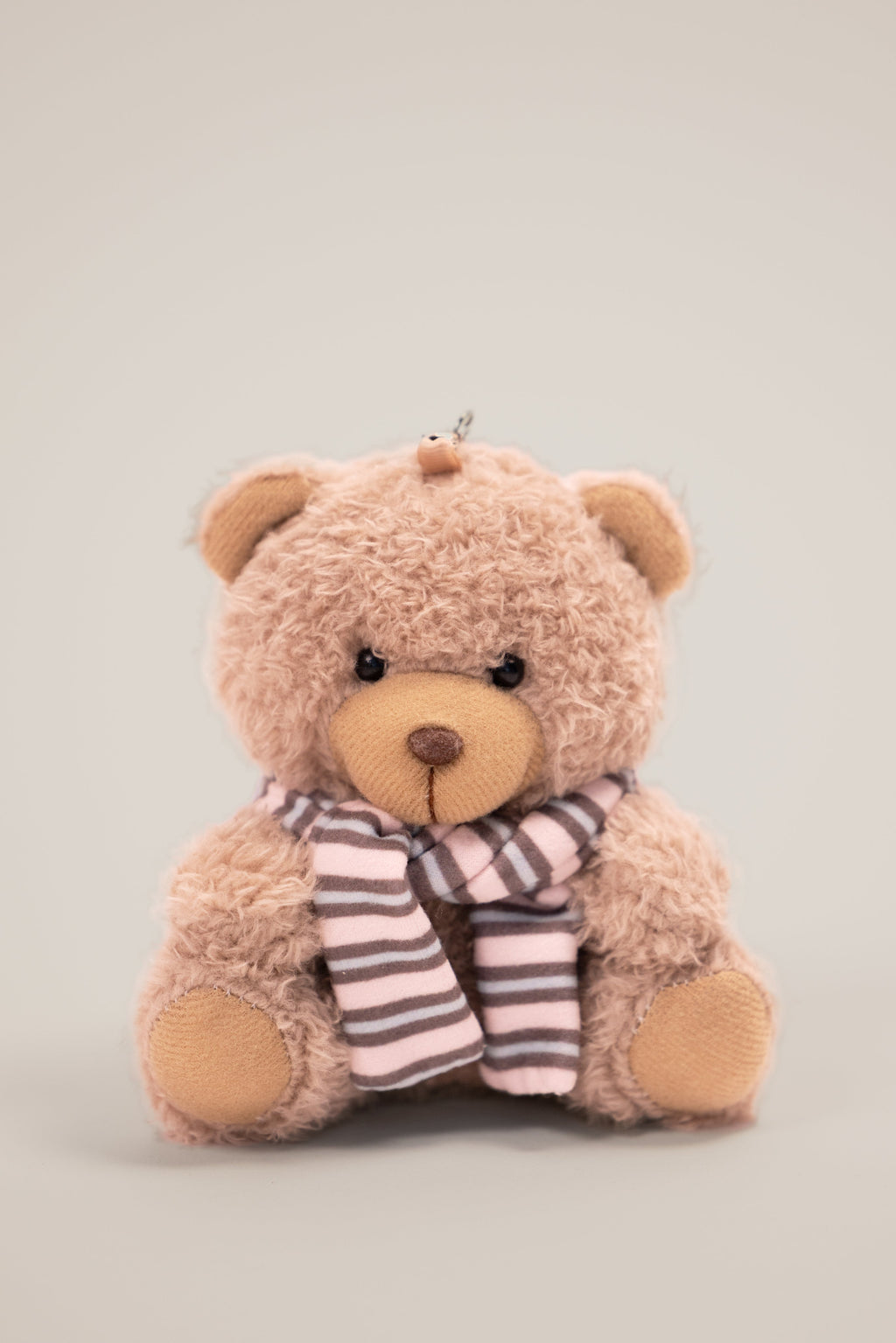 Teddy Keychain in Chestnut Stripe