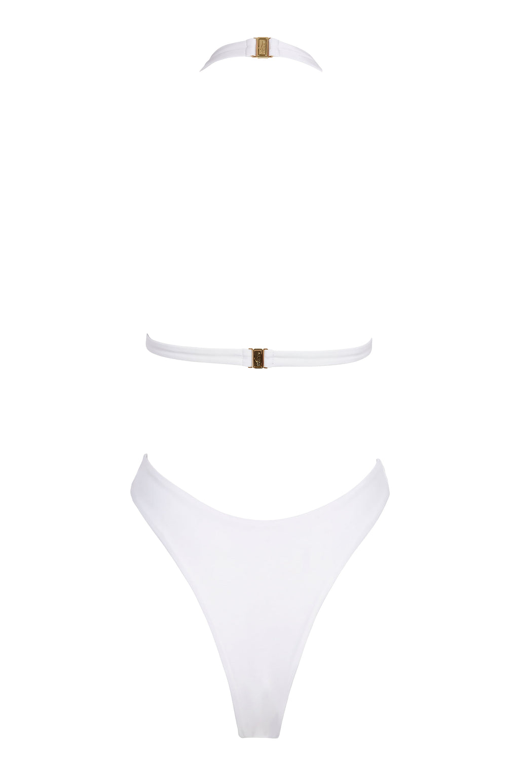 Halterneck Cheeky Swimsuit  in Coconut