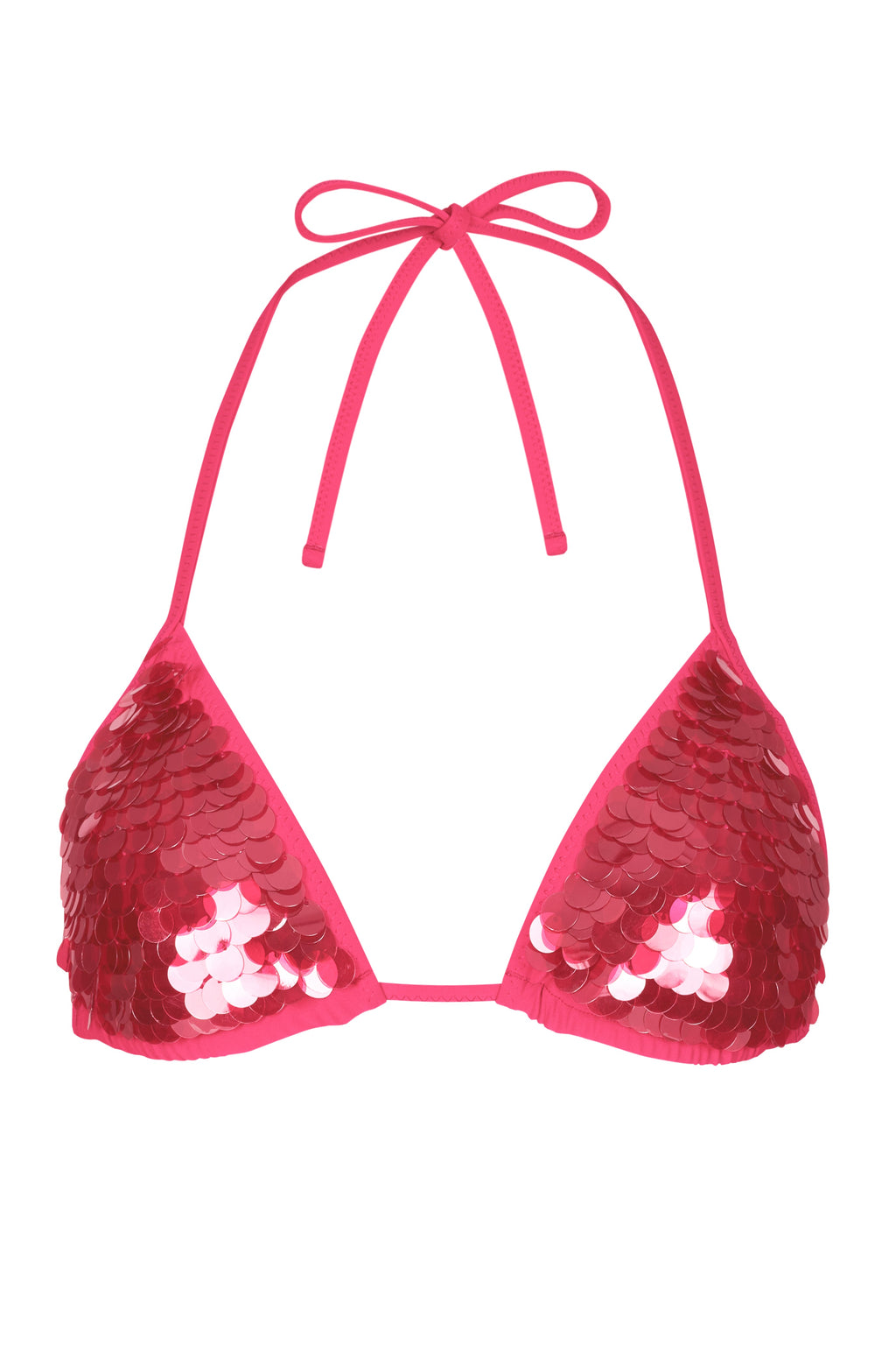 Triangle Bikini Top in Raspberry