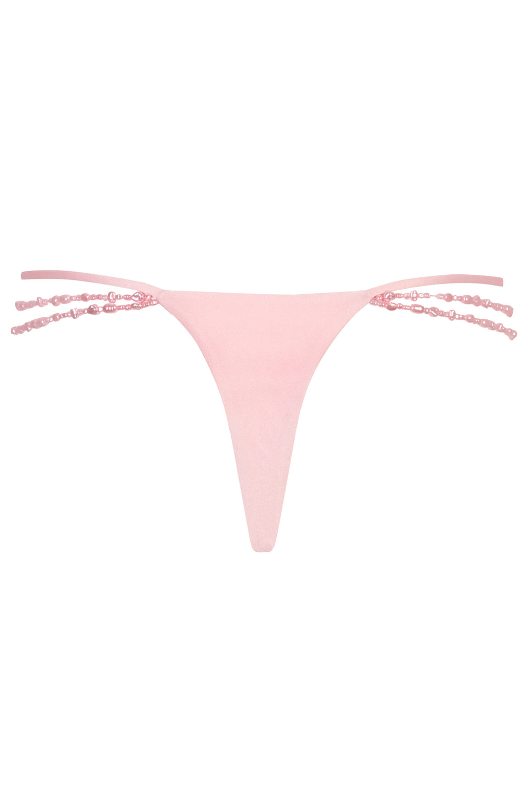 Multi-Strap Cheeky Bikini Bottoms  in Baby Pink