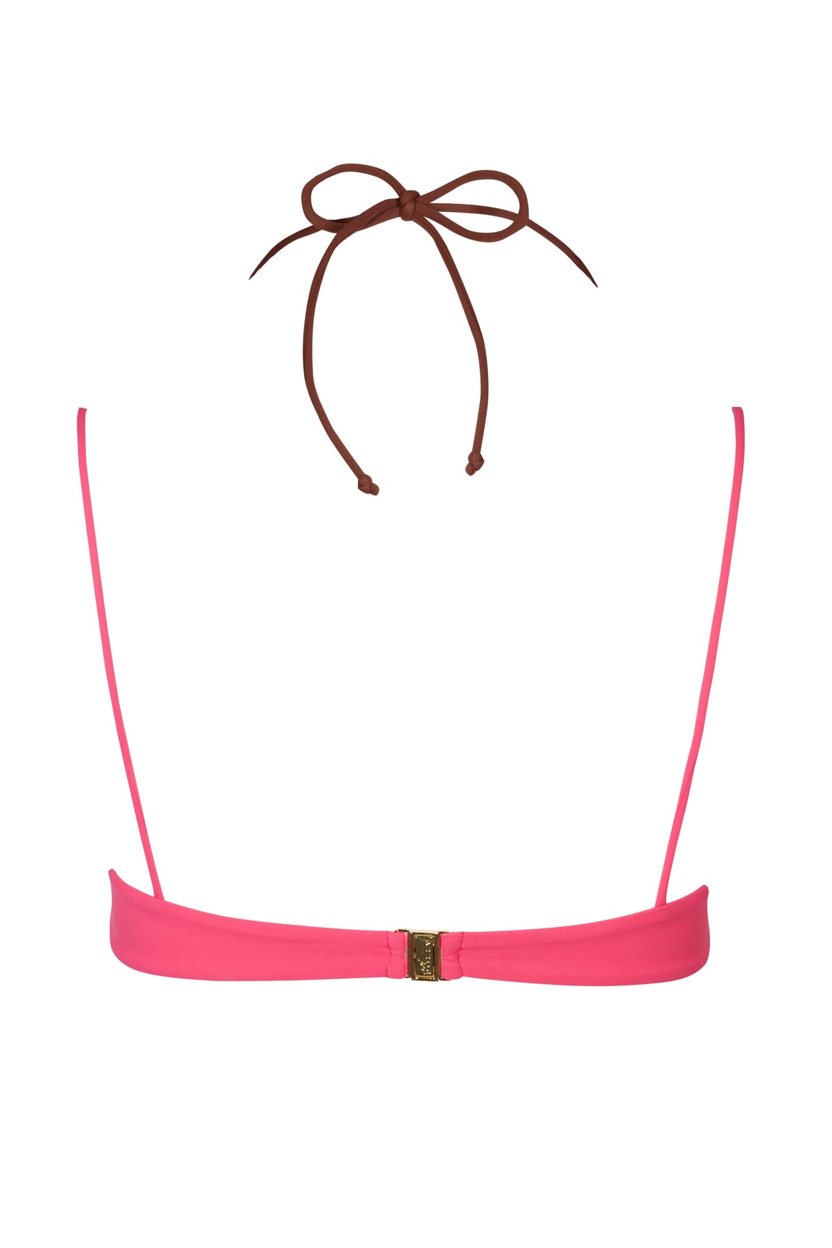 Layered Bikini Top in Pink Contrast