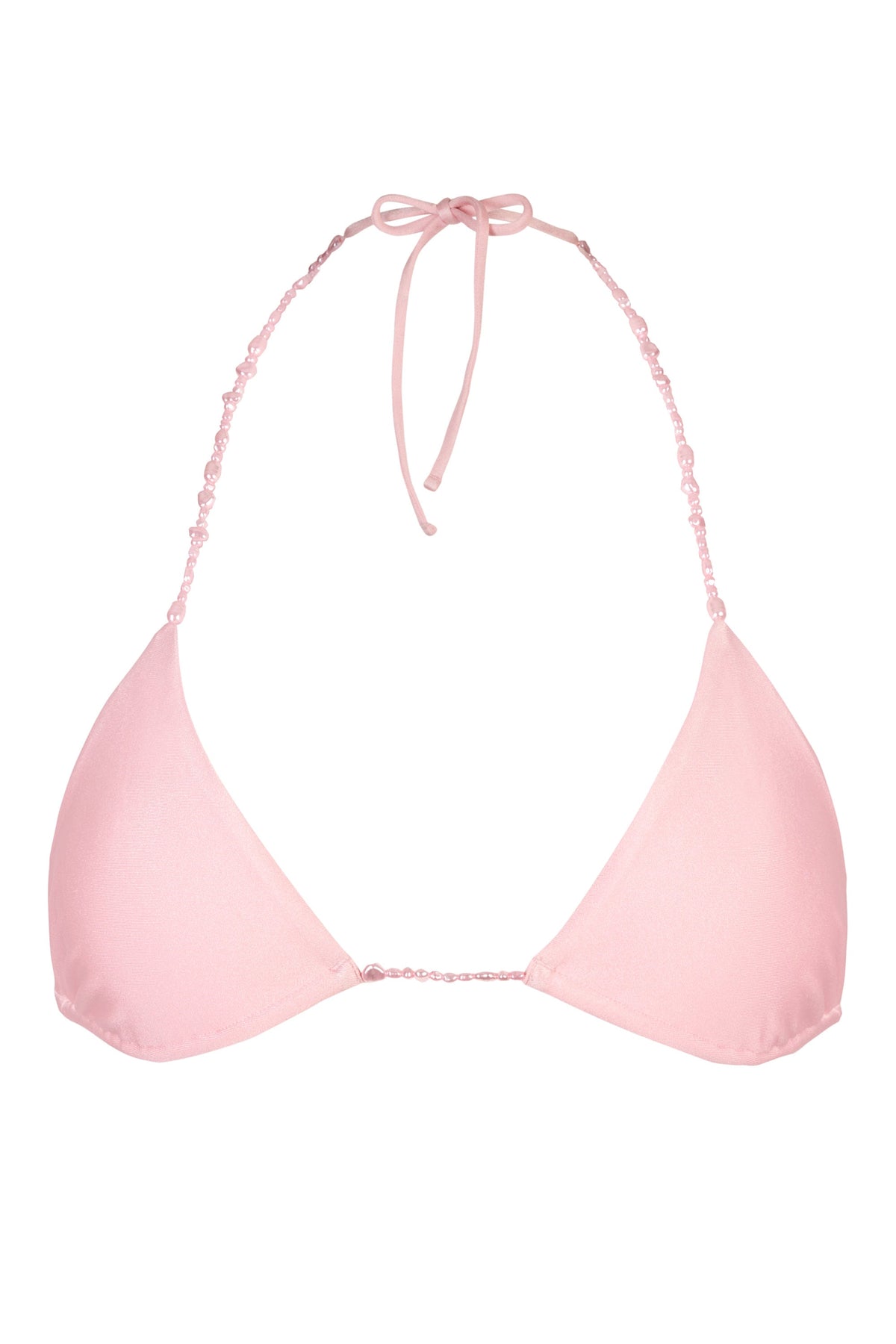 Triangle Bikini Top in Baby Pink