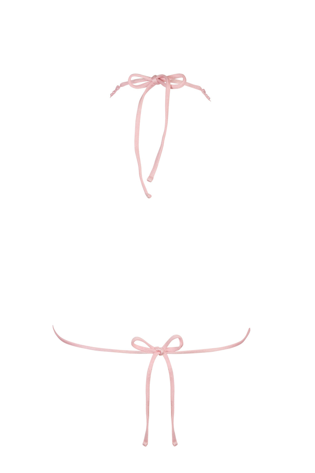 Triangle Bikini Top in Baby Pink